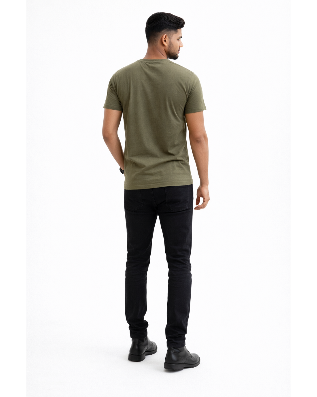 Olive Essential Tee - Image 2