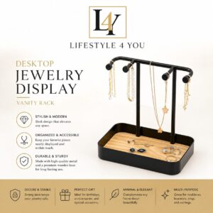 Desktop Jewelry Display Vanity Rack